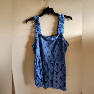 Sonoma Plus Size Ruffled Tank